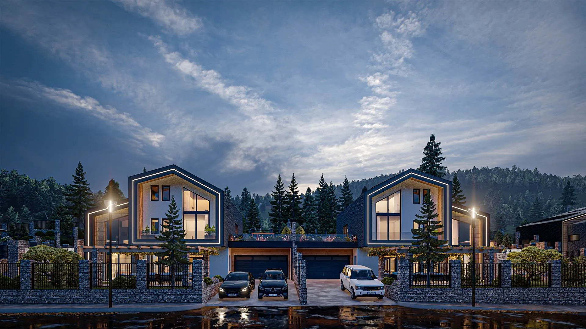 Архитектурна визуализация на модерна вила