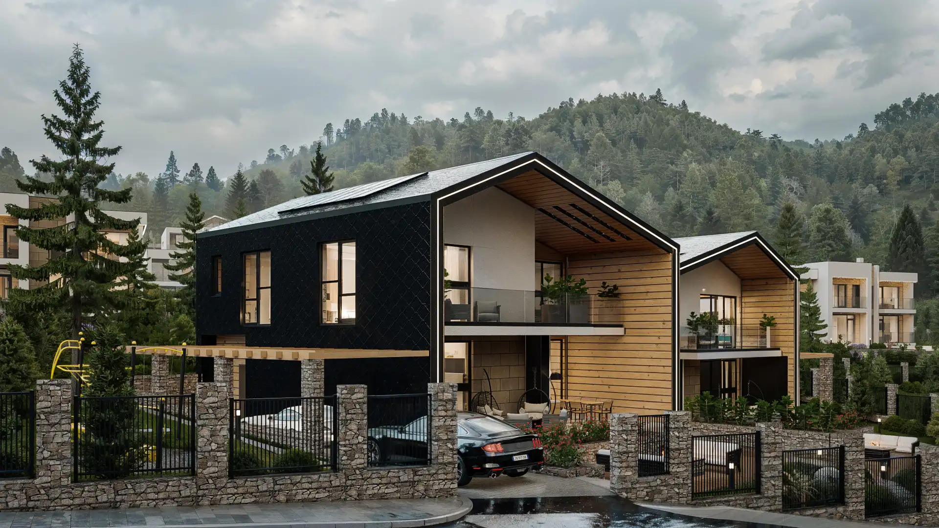 Архитектурна визуализация на модерна вила