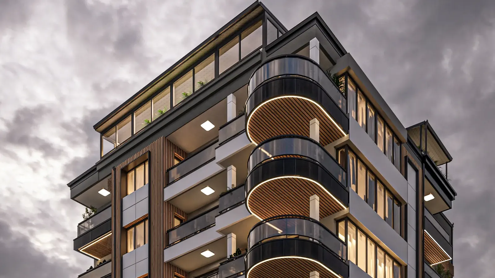 Renovated apartment building with a new facade in Sofia