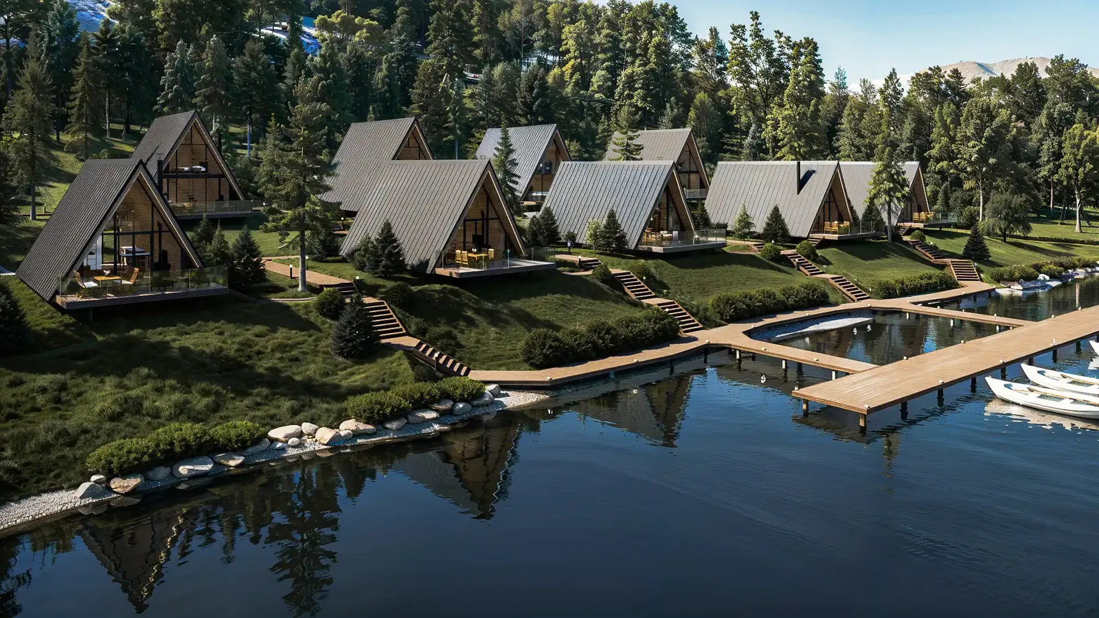 A-frame holiday village, Devin