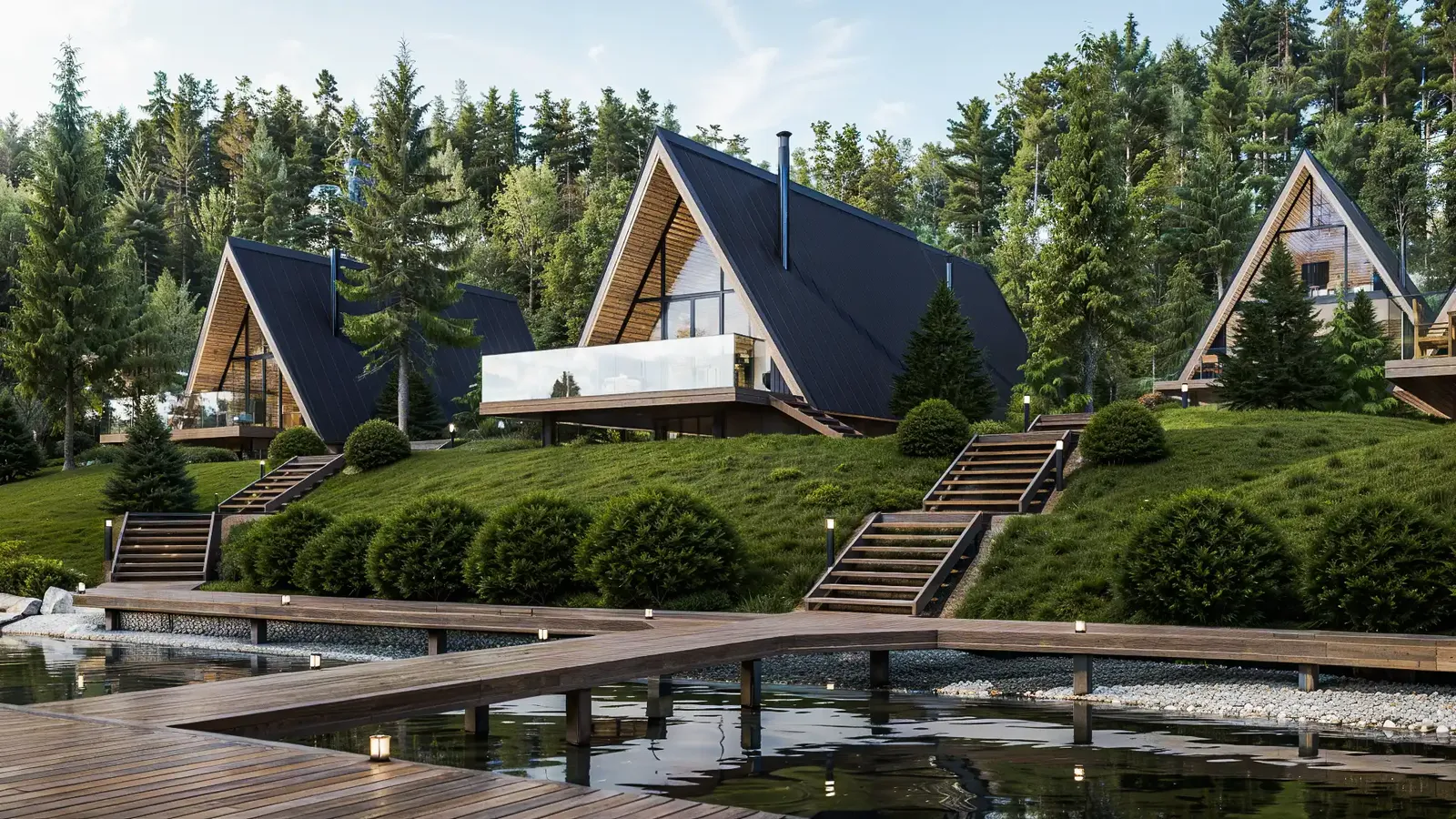 A-frame holiday village, Devin