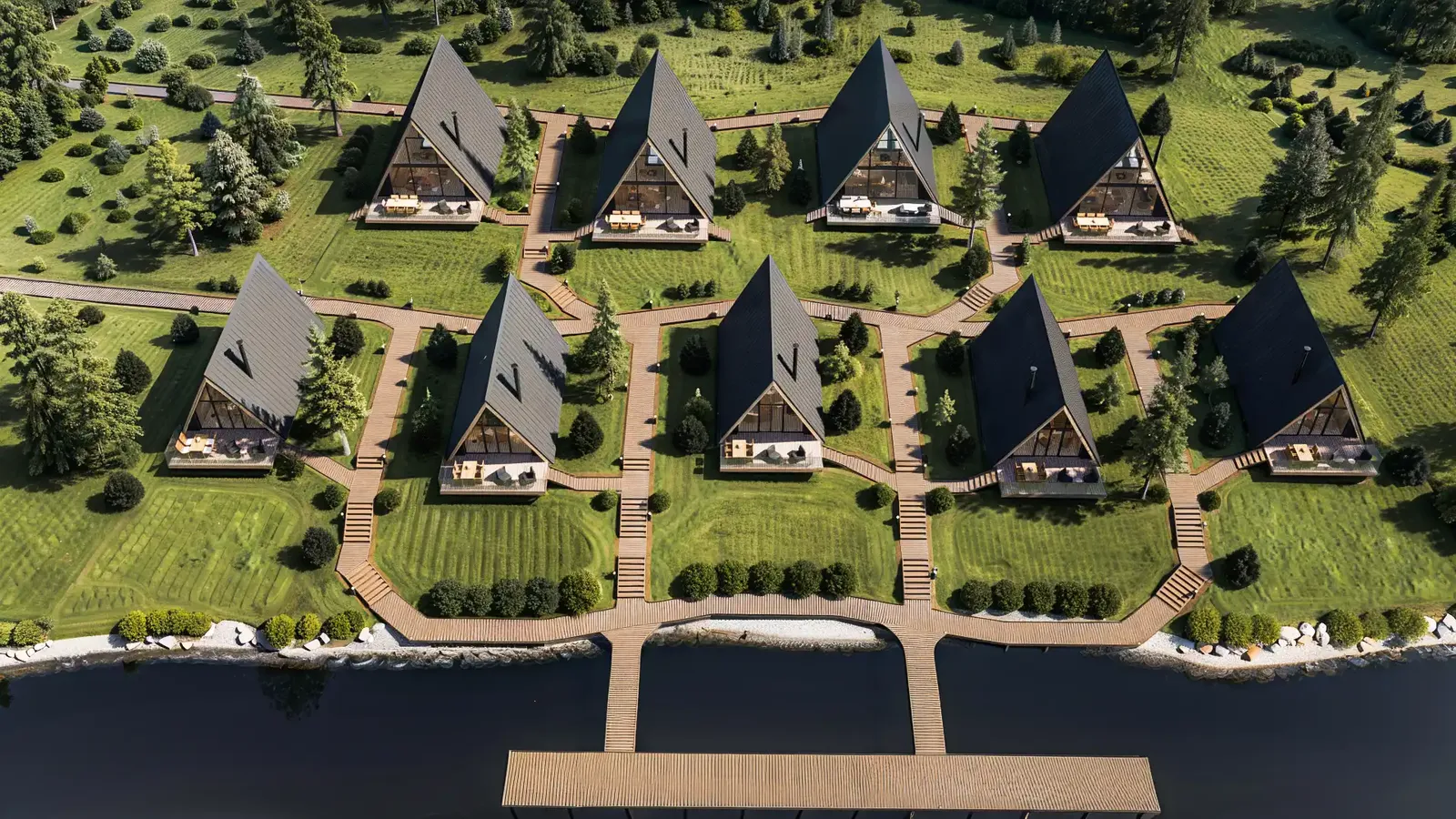 A-frame holiday village, Devin