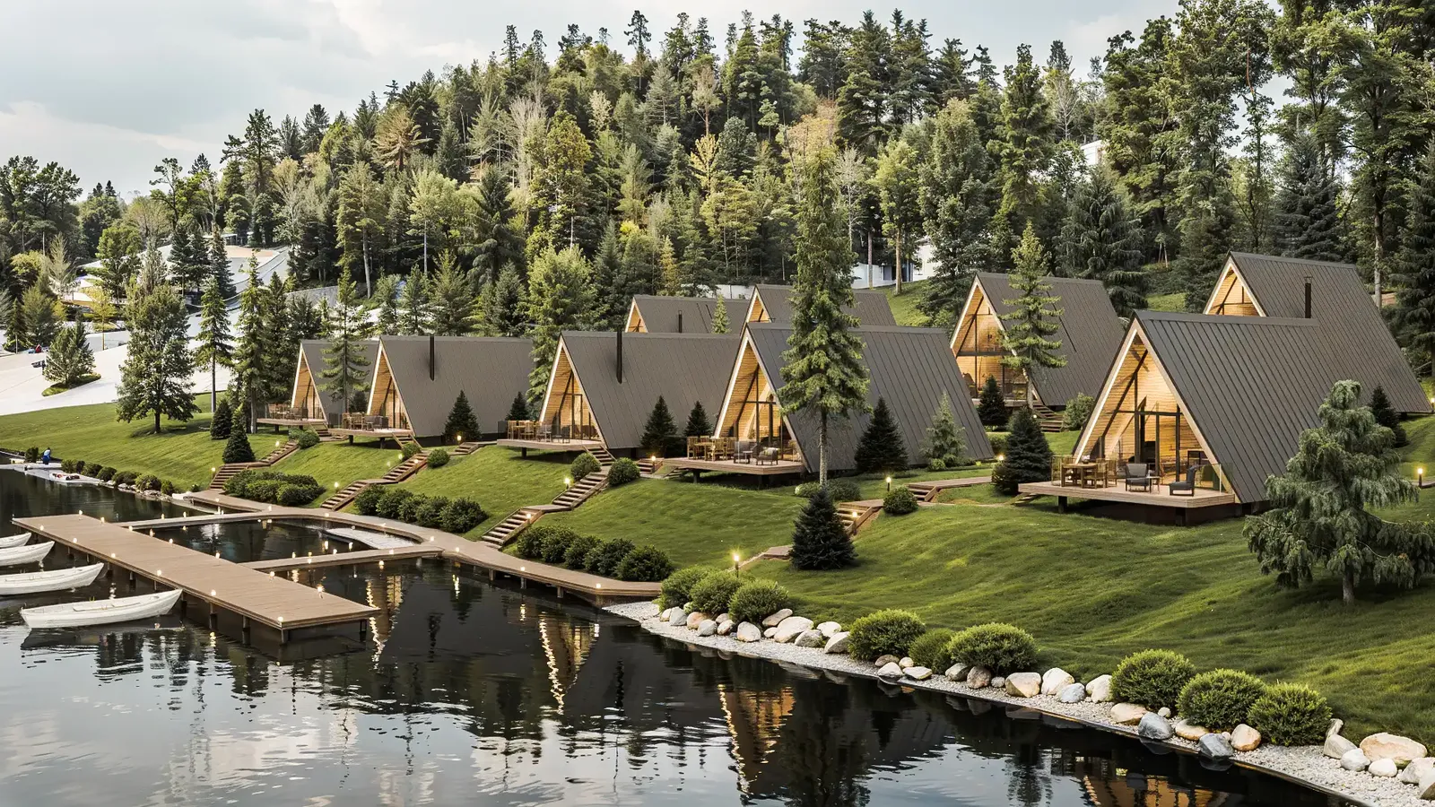 A-frame holiday village, Devin