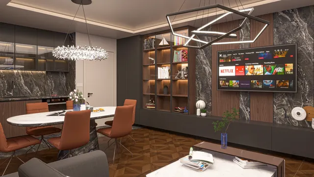 Family apartment interior with a children's room, Nadezhda, Sofia