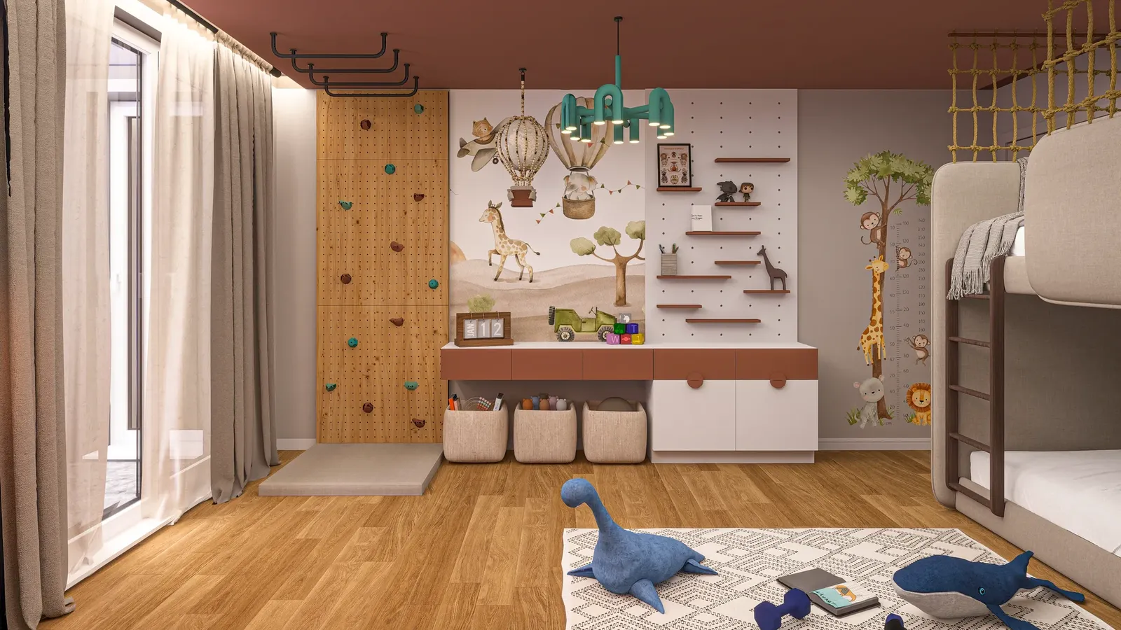 The children's room in a second colour scheme