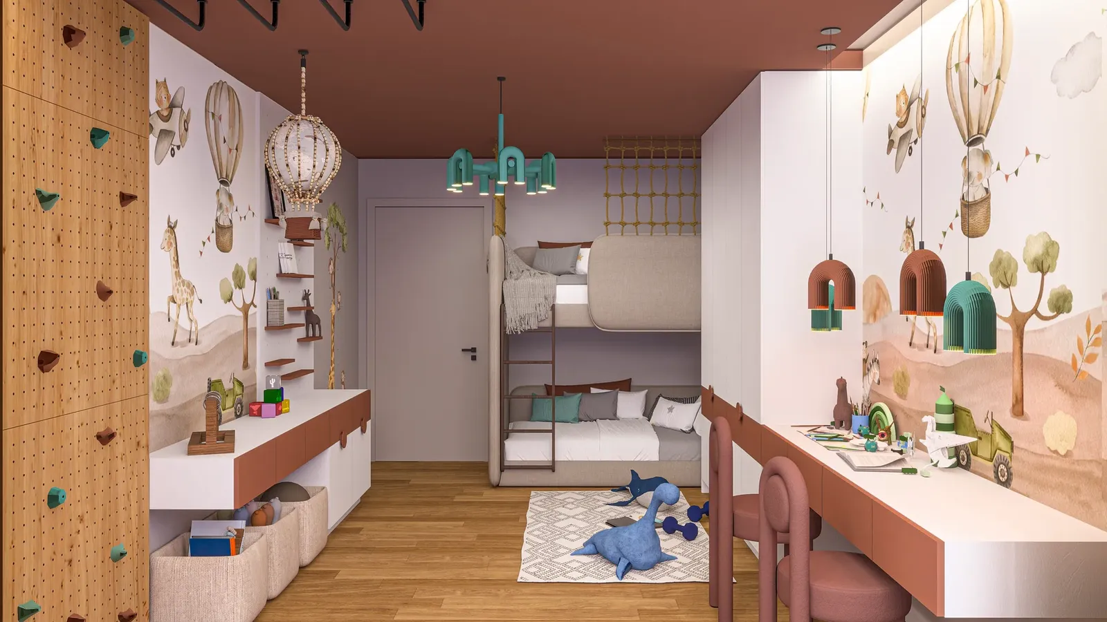 Terracotta variant – bunk bed