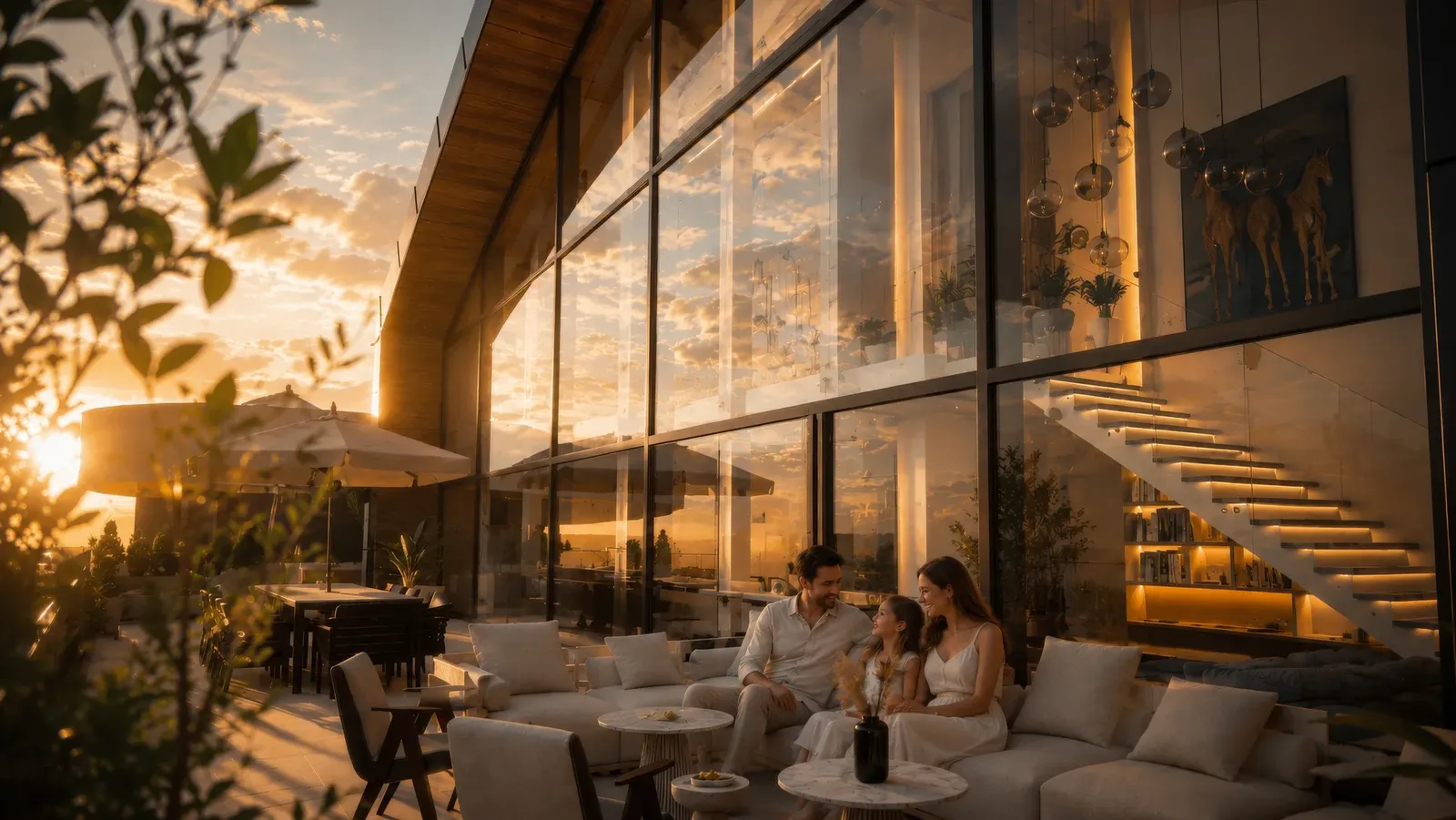 Terrace lounge – an extension of the living room