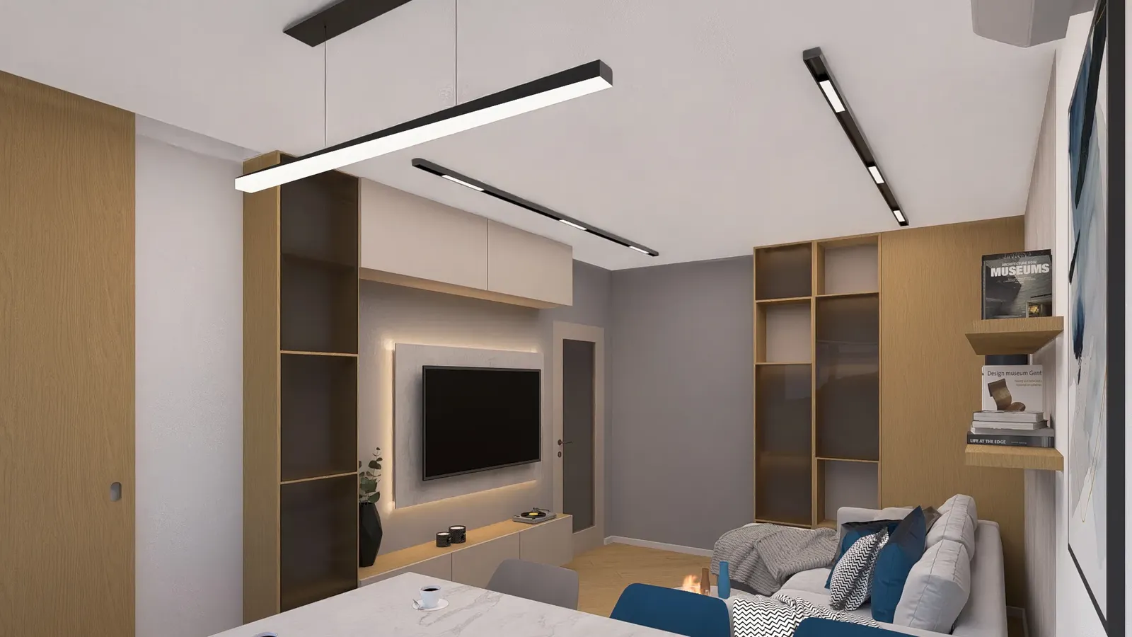 One-bedroom apartment interior, Sofia