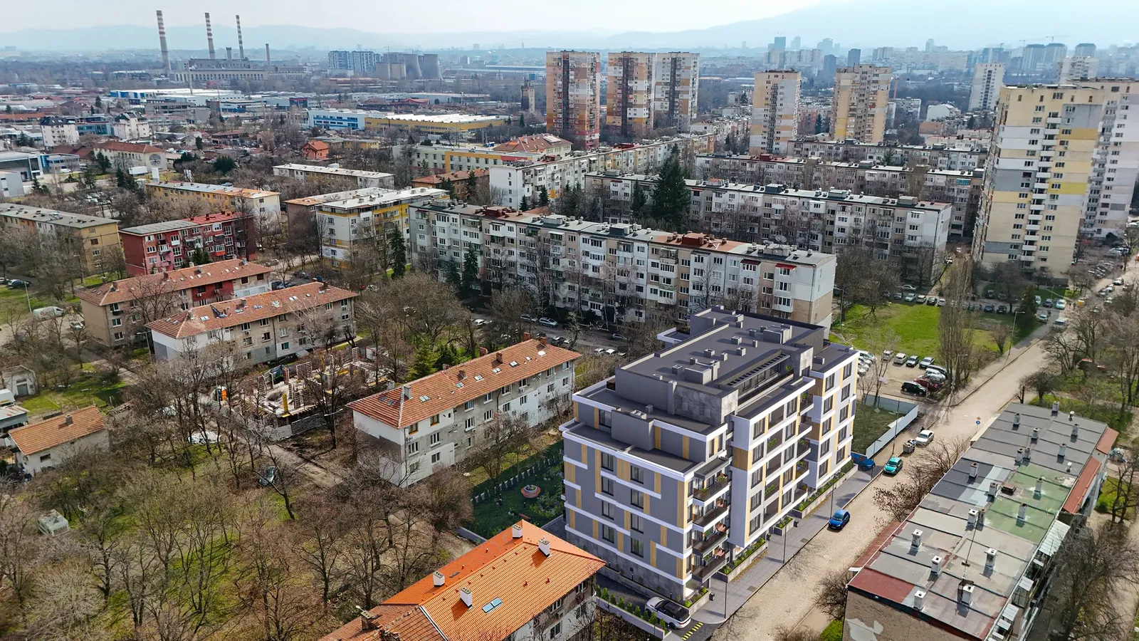 Nadezhda district from above