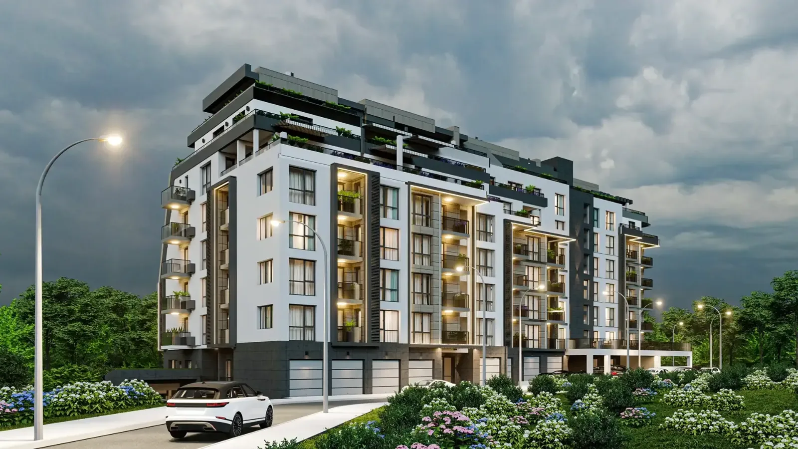 Residential building with shops and parking, Stara Zagora