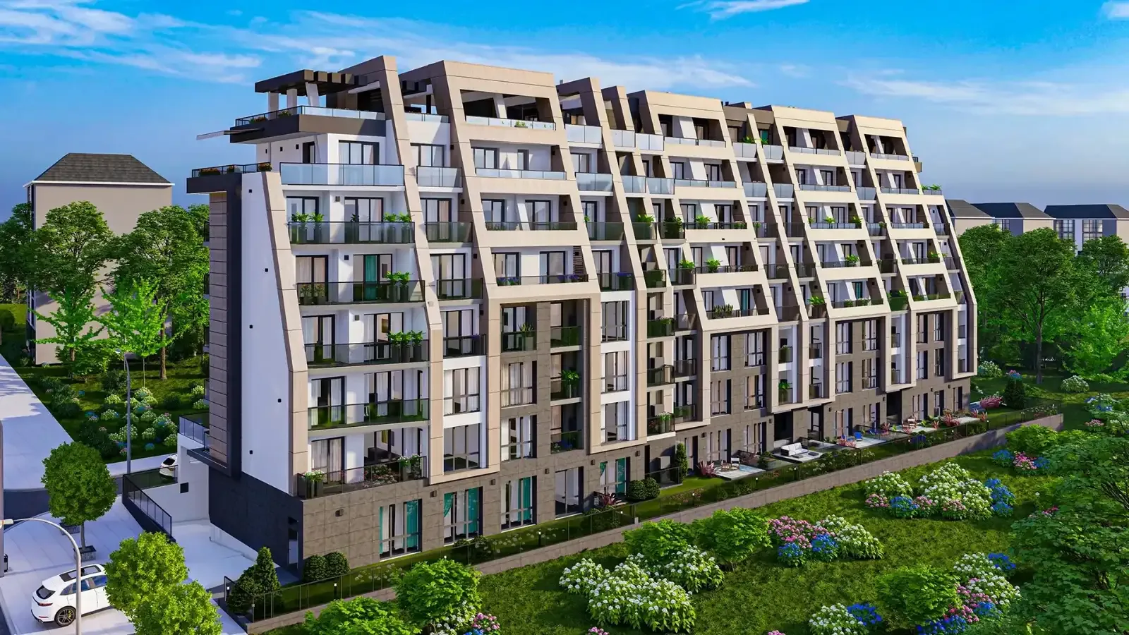 Residential building with shops and parking, Stara Zagora