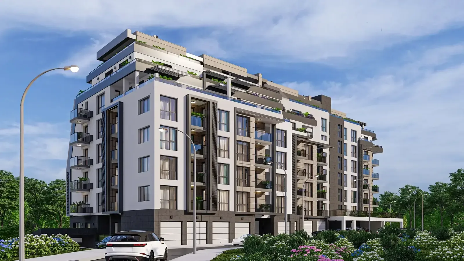 Residential building with shops and parking, Stara Zagora