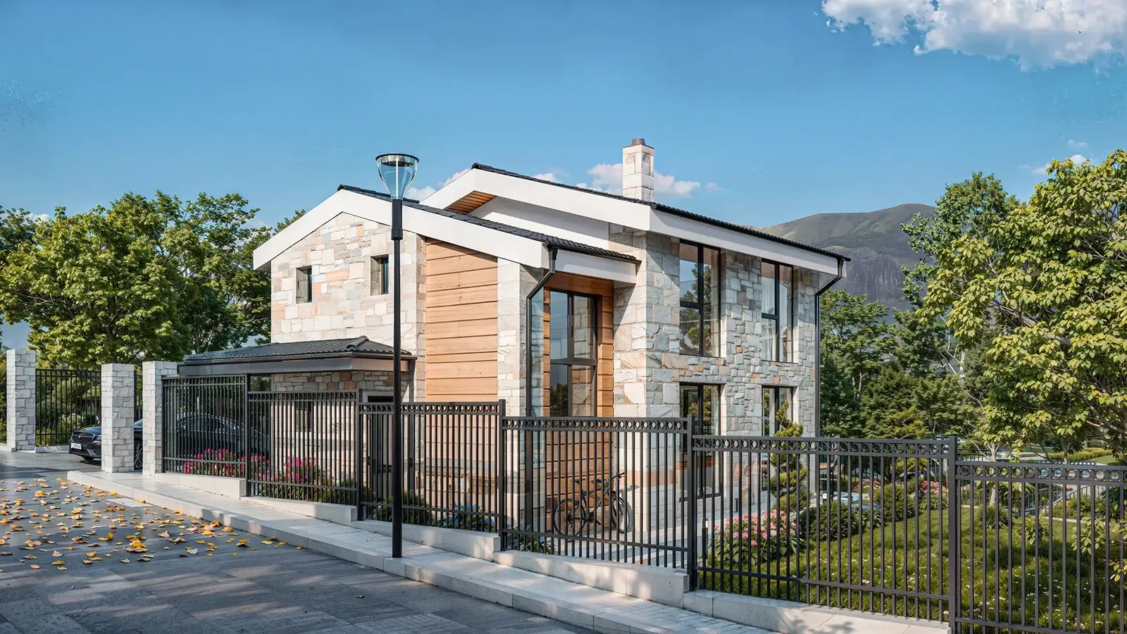Two-storey house with a city view, Borilovo