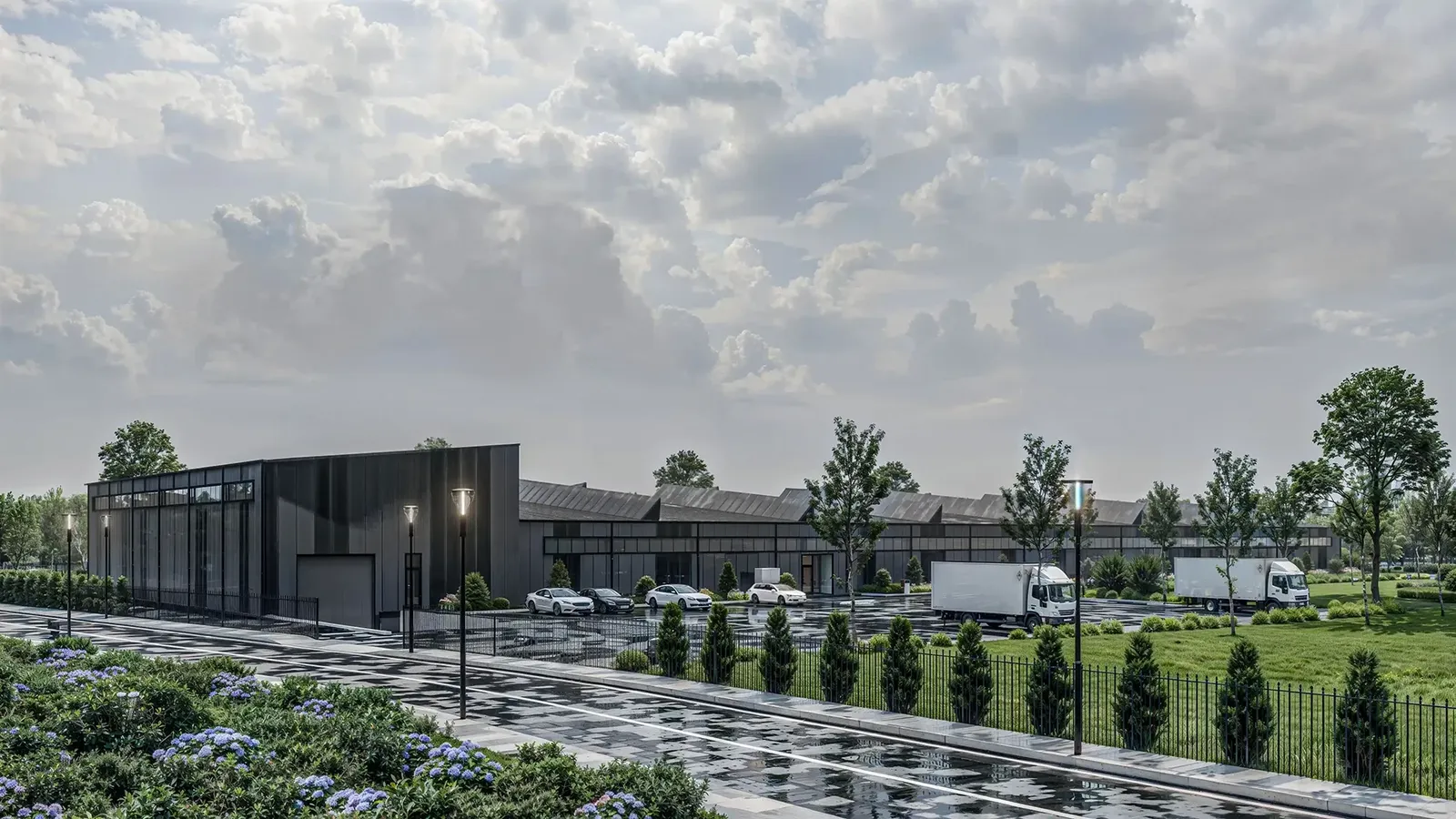 Industrial building with a modern facade, Stara Zagora