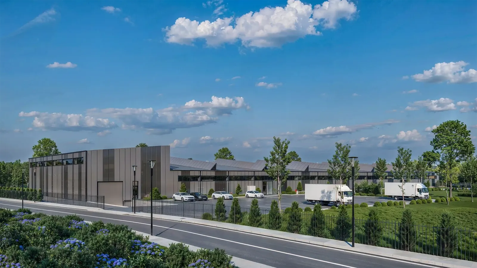 Industrial building with a modern facade, Stara Zagora