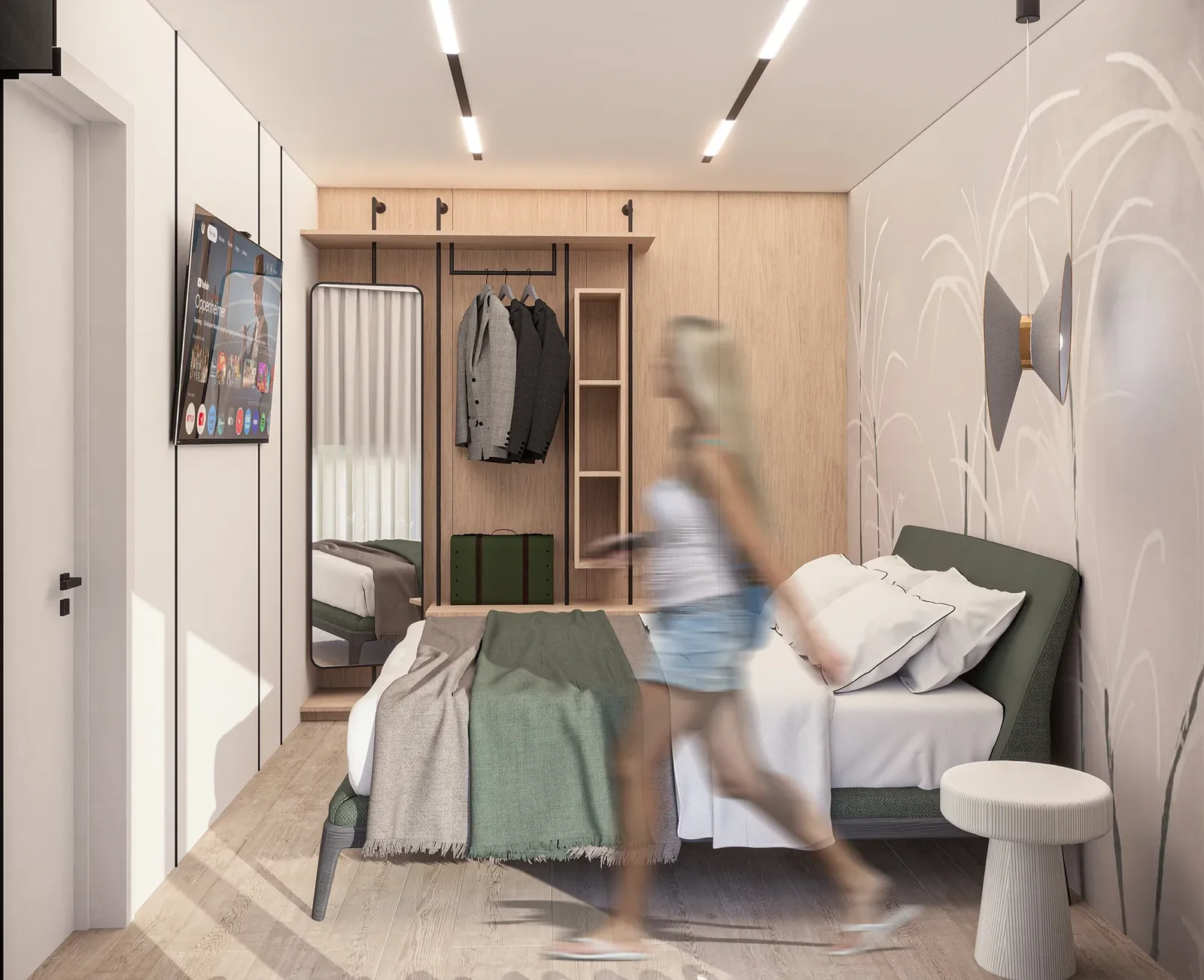 Open wardrobe system