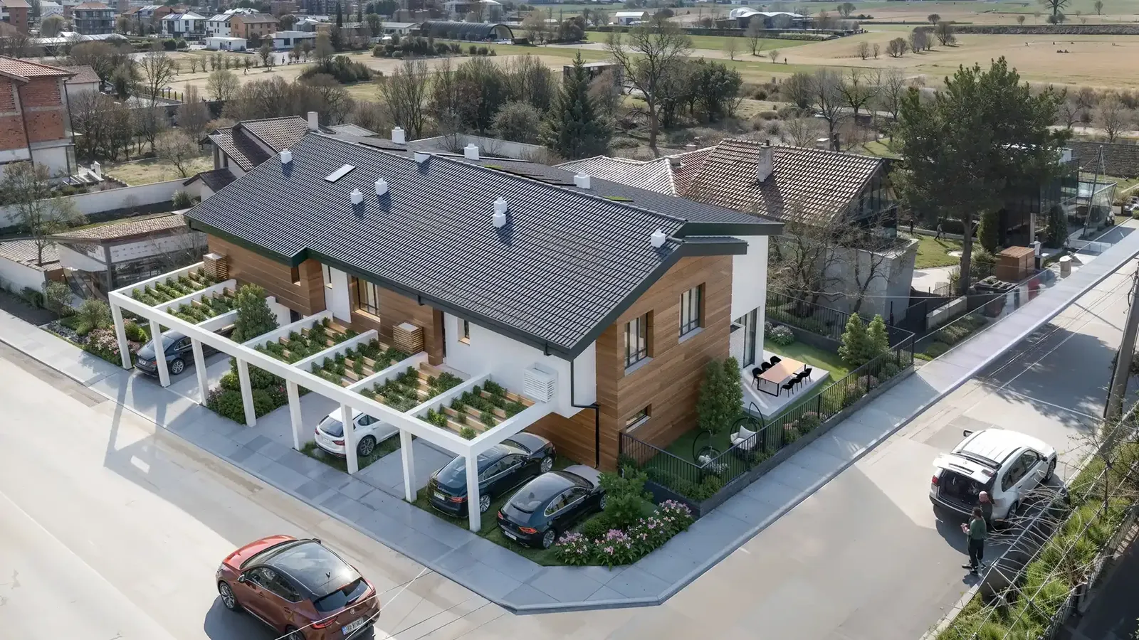 Terraced house with three homes, Kostinbrod