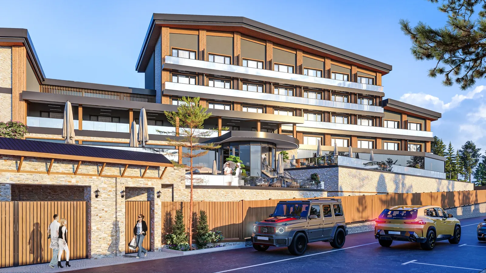 Therme SPA Homes в Баня – 3D визуализация на комплекса